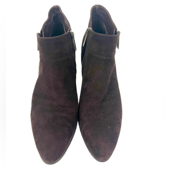 Aquatalia Dina Side-Zip Suede Ankle Booties - Size 11 - Picture 3 of 12